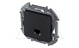 Inspiria - Розетка 1хRJ-45 UTP CAT6 (антрацит) от интернет-магазина amperkin.by
