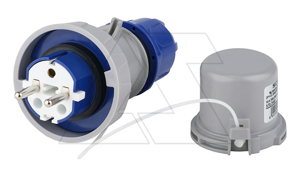 Вилка кабельная 16A, SCHUKO/FR 2P+E, 200_250VAC 50/60Hz, IP66/IP67/IP69, серия DOMO