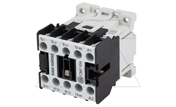 Мини-контактор CM1 10N 220/230V 50Hz, 3P, 12A/(20A по AC-1), 5.5kW(400VAC), 220/230VAC, 1NO