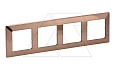 Valena Life - Рамка 4 поста верт/гориз, медь от интернет-магазина amperkin.by