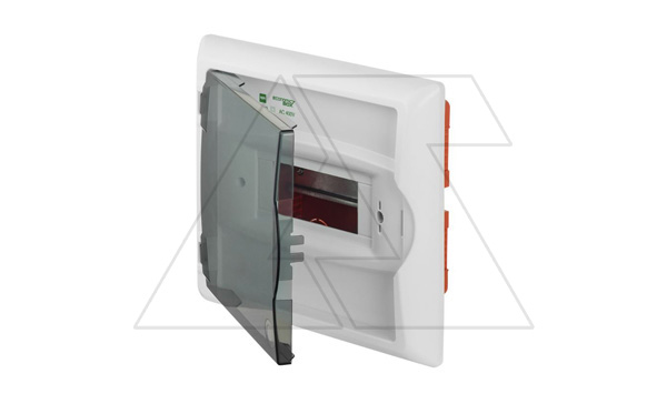 Щит встраив. ECO BOX 1x6M, N/PE 2x 2x16+3x10mm2, дымчатая пласт. дверь, белый RAL9003, 240x270x106mm, IP40 (стикерованный)