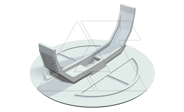 Крышка ZA 60-FD пружинная, для подрозетника для полых стен, полистирол