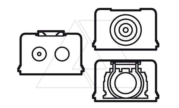 Аксессуары для накладного монтажа, переходники для кабель каналов, труб, кабелей