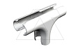 Секция 2953 T M32 LGR Т-образная, трубы Quick-Pipe разъемная, IP44, наружн. Ø38,7мм, серый, ПВХ от интернет-магазина amperkin.by