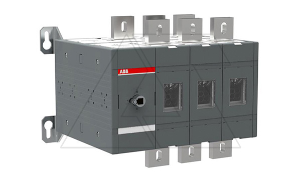 Выкл. нагрузки реверсивный OT1250E03C, 1250A 3P схема I-0-II видимый разрыв без рукоятки