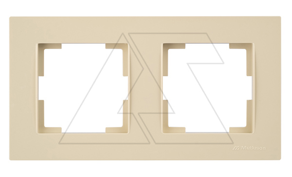 Rita - Рамка 2 поста, горизонтальный монтаж, сл.кость