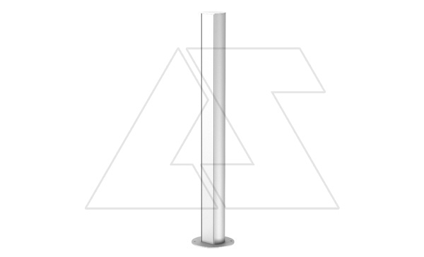 Колонна ISSRHSM45EL электромонтажная, одностороняя, L=675мм, для электроустановки Modul 45, анодированный алюминий