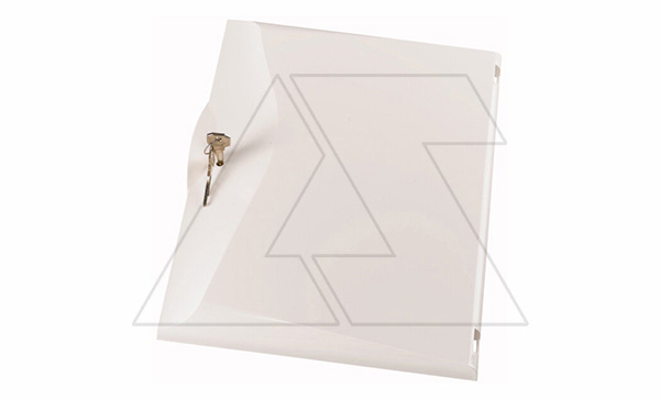 Дверь пластиковая белая с замком BCZ-A-TWS-4/52