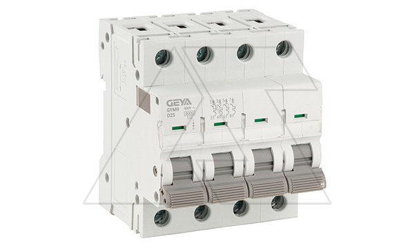 Авт. выключатель GYM9-4P-25D, 4P, 25A, хар-ка D, 6kA, 4M
