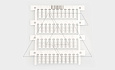 Маркировка проводника MG-TDMO-02 40491, защелкивание, D кабеля 2,9-3,5mm, 1,5-2,5mm2, поле 4x16mm, PC, HF, белая (набор 40 элементов) от интернет-магазина amperkin.by