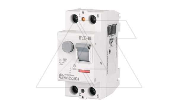 УЗО HNC-25/2/003, 2P, 25A, 6kA, 30mA, тип АC, 2M