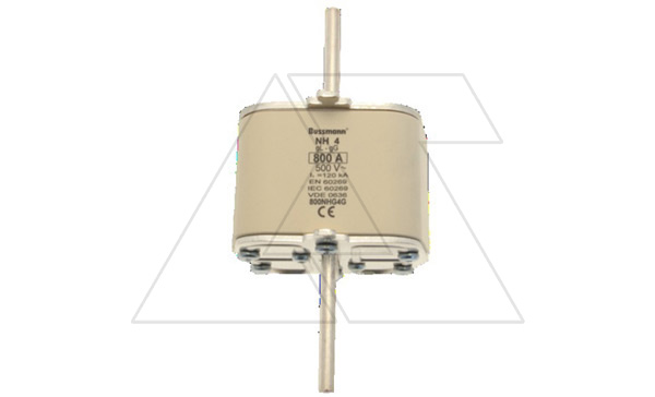Вставка плавкая NH, 800A, 500VAC, размер 4, тип gG, с одиночным индикатором