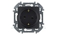 Inspiria - Розетка 2P+E нем. стд. со шторками (антрацит) от интернет-магазина amperkin.by
