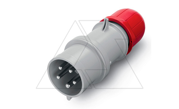 Разъем пром. силовой CEE кабельный, штекер, 16A, 3P+N+E 6h, 346_415VAC 50/60Hz, IP44/IP54, серия OPTIMA