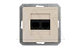 OPAL - Розетка 2xRJ-45 UTP кат.6, бежевый от интернет-магазина amperkin.by