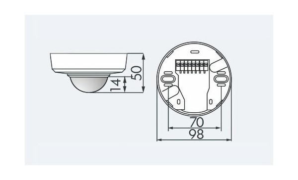 Датчик присутствия B.E.G. PD2-M-1C-SM