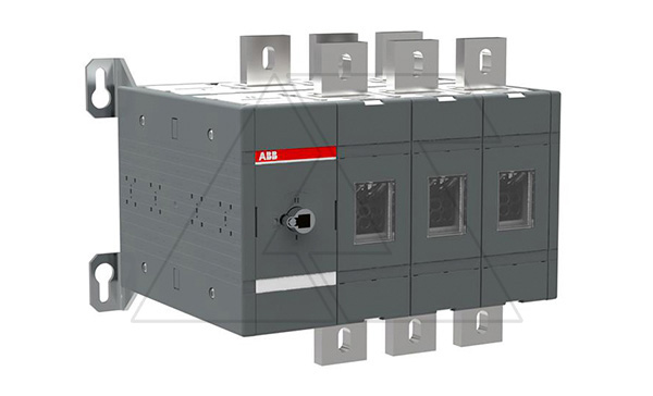 Выкл. нагрузки реверсивный OT1000E03C, 1000A 3P схема I-0-II видимый разрыв без рукоятки