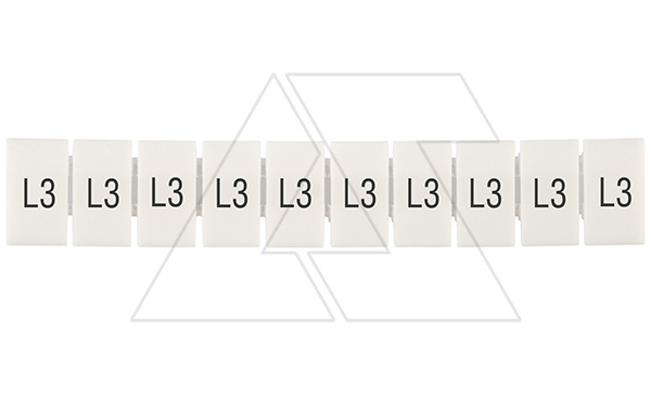 Маркировка клеммных модулей CA509/K5/H/L3 для клемм 5mm, гориз. "L3" (упак. 100шт.)