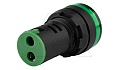 Индикатор светодиодный моноблочный AD116-22DS, зеленый, LED 110VAC/DC, IP65, 22mm от интернет-магазина amperkin.by