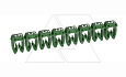 Маркер CAB3 d=0.5-1.5mm - "5" (зеленый) упак.1200 шт от интернет-магазина amperkin.by