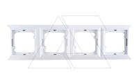 OPAL - Рамка 4 поста, белый