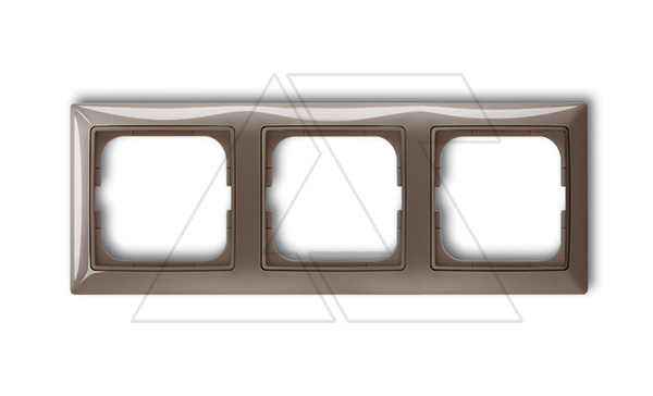 Basic 55 - Рамка на 3 поста (серый, блистер)