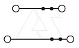 Клемма двухъярусная UTTB 2,5 /5,2mm, винтовая, 4 присоед., 2,5(max 4)mm2, 24A, 500V, серая от интернет-магазина amperkin.by