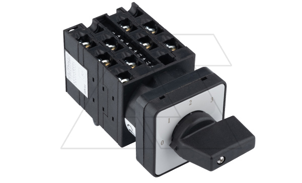 Переключатель UKT0-5-8281/E, 3P, 20A, тип 0-1-2-3, 3NO на 1_3, на дверь, фронт IP65