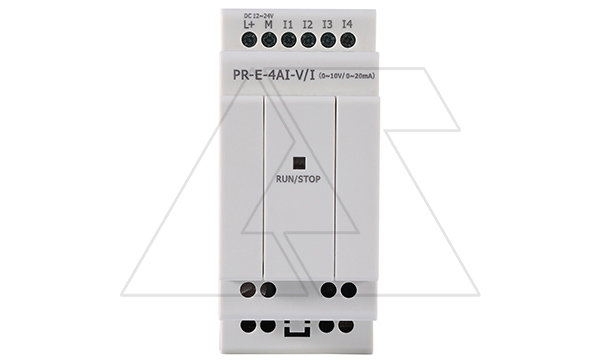 Модуль расширения PR-E-AI-V/I, 12_24VDC, 4AI, 0-10V, 0/4-20mA, для ПЛК серий SR и PR