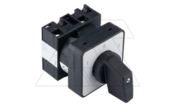 Переключатель UKT0-1-8210/E, 1P, 20A, тип 1-0-2, 1NO на 1_2, на дверь, фронт IP65