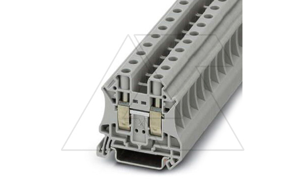 Клемма проходная UT 10 /10,2mm, винтовая, 2 присоед., 10(max 16)mm2, 57A, 1000V, серая