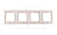 OPAL - Рамка 4 поста, бежевый
