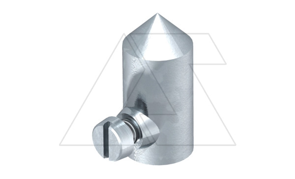Наконечник 120A, для проводников и молниеприемных стержней Ø8-10мм, гор. оцинк.