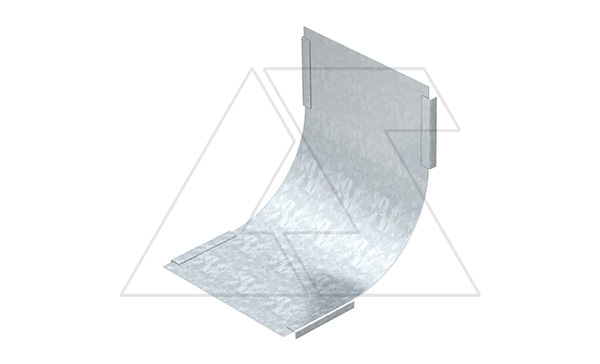 Крышка DBV 200 S FS секции угловой вертикальной 90°, восходящая, для лотка шириной 200мм, конв. оцинк.