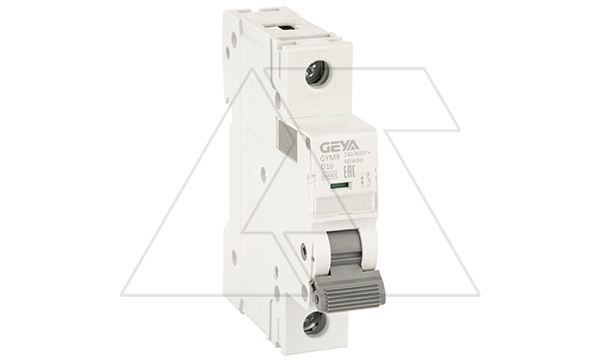 Авт. выключатель GYM9-1P-16D, 1P, 16A, хар-ка D, 6kA, 1M