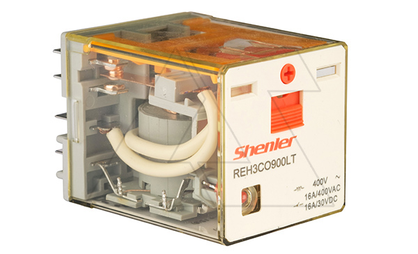 Реле REH3CO900LT, 3CO, 16A(400VAC/30VDC), 400VAC, мех. индикация, тест-кнопка, LED