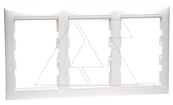 Valena - Рамка на 3 двойных розетки 774202, белая