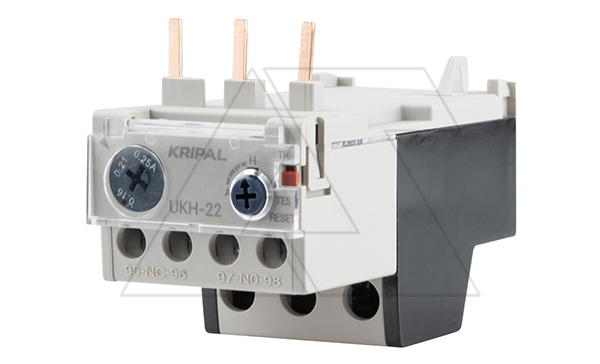 Реле тепловой перегрузки UKH-22, It=0.16_0.25A, 1NO+1NC, CLASS 10A, прямой монтаж для UKC(D)-9_25