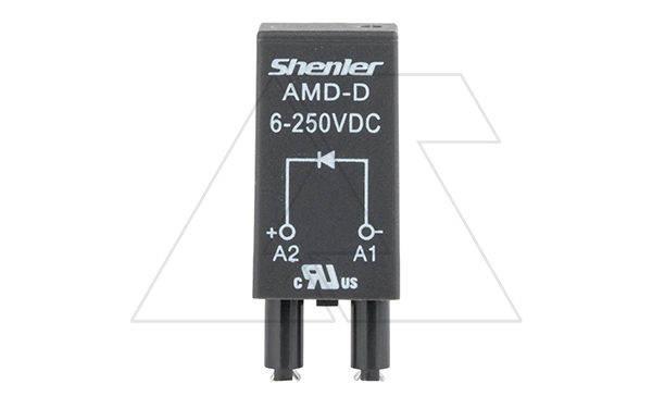 Модуль AMD-D, диод, 6_250VDC, поляризация -А1/+А2, черный, для SRU, SKF14, SKC, SKB, STB, SRC*-E, SRB, GZT, GZM, GZS, GZMB, ES32