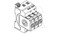 Разрядник V50-3+FS-280, 3P, It(10/350)=37.5кА, It(8/20)=120кА, Up=1.3кВ, с дист. сиг., B+C от интернет-магазина amperkin.by