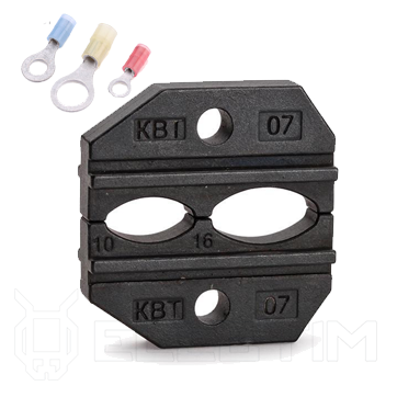 Матрица МПК-07 для обжима изолированных наконечников сечением 10-16 мм (КВТ)