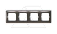 Basic 55 - Рамка на 4 поста (шато-черный)