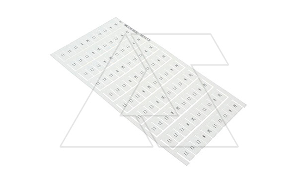 Маркировка MC812PA L1-L2-L3-N-P (x20), (карта 100шт.), белый