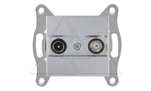 Rita - Розетка TV-SAT, оконечная, нерж. сталь