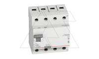 УЗО Legrand RX3, электромеханическое, 4P, 63A, 10kA, 100mA, тип AC, 4M