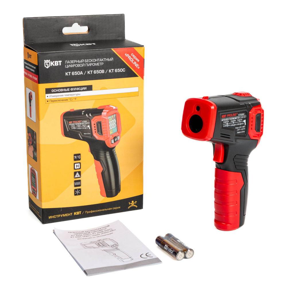 Пирометр бесконтактный цифровой KT 650C "PROLINE" (КВТ)