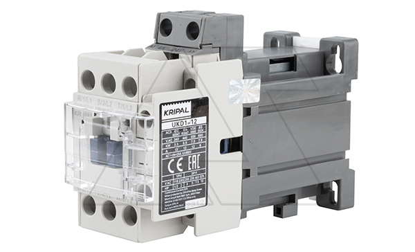 Контактор UKD1-12-10-24DC, 3P, 12A(AC-3), 25A(AC-1), 5.5kW(400VAC), Uк=24VDC, 1NO+1NC