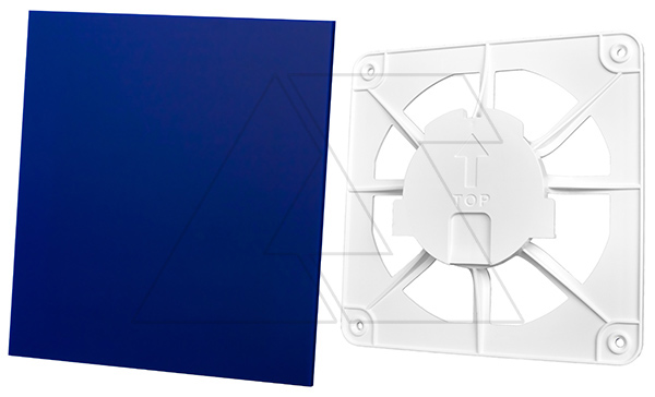 Решетка вентиляционная с панелью декоративной универсальной dRim, пластик, синий