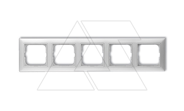 Basic 55 - Рамка на 5 постов гориз./верт. (сл.кость, блистер)