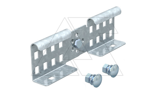 Соединитель LGVG 60 FS шарнирный, для лотков лестничного типа высотой борта 60мм, конв. оцинк.
